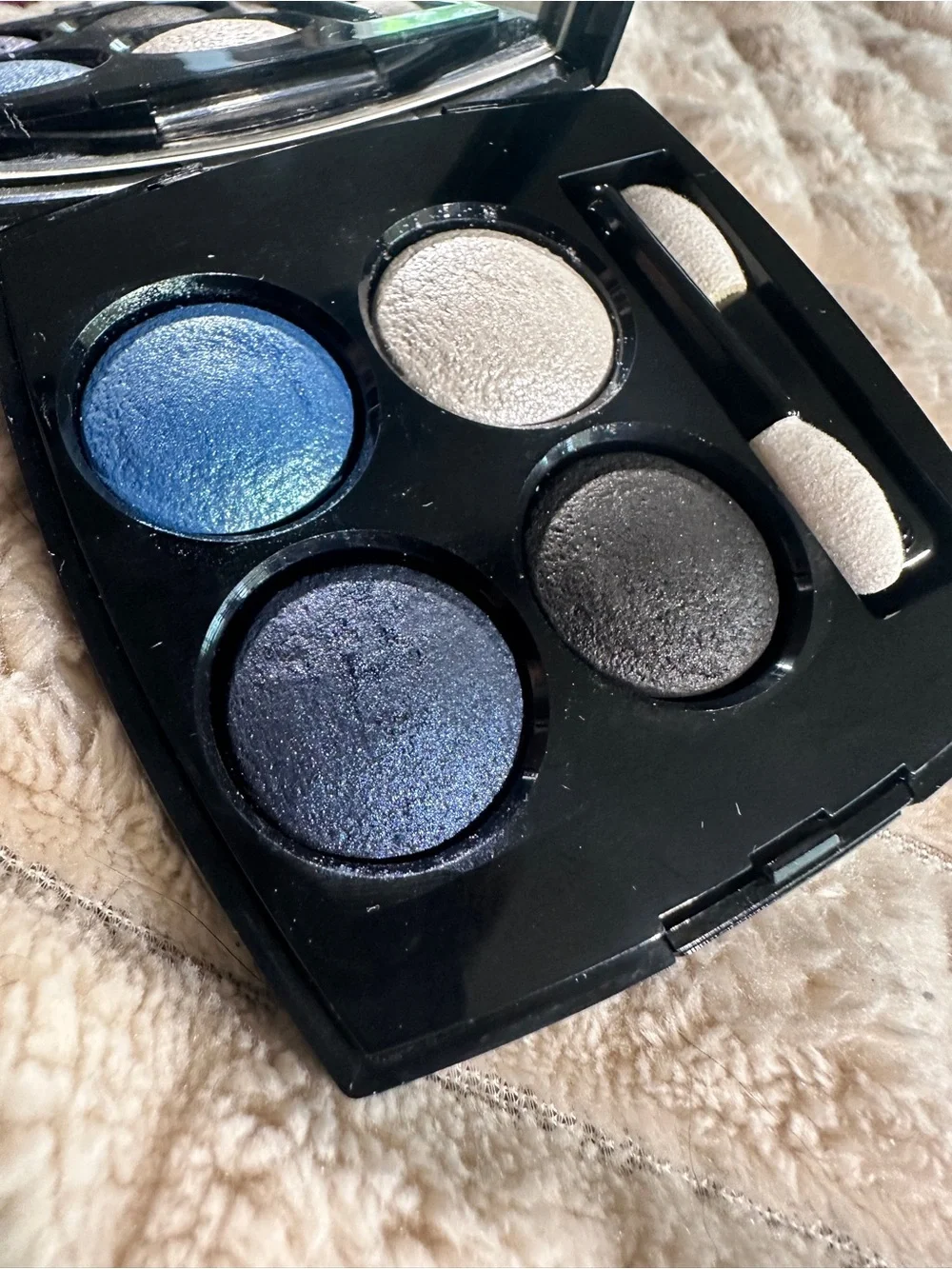 Chanel les 4 ombres blue eyeshadow quad 244 tisse jazz Limited Edition Rare!